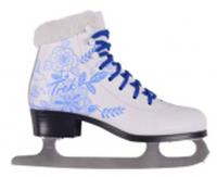 Коньки фигурные 34 TREK Flowers Fur (RU34EU35CM21.5), Россия, код 74006010040, штрихкод 463010033882, артикул TR.Flowers2.09-02.W