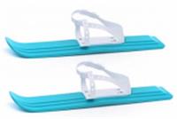 Игровые мини-лыжи Юниор бирюзовые (игр.дет) 47 см, креп.мягкое пласт.(в сетке) МПЛ 104.00, Россия, код 74006100004, штрихкод 463003533934