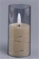 Свеча декоративная 10х5.5см LED теплый белый арт.2024-0153 Код273136, КИТАЙ, код 40601020029, штрихкод 468046621283, артикул 273136