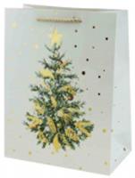 Пакет подарочный Ель с украшениями Размер: 26х12х32см Материал: бумага C7148M, Россия, код 40806010219, штрихкод 690837916798, артикул C7148M