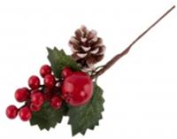 Украшение новогоднее Ветка l=25см Код265666, КИТАЙ, код 41409040013, штрихкод 468046612774, артикул 20320-0277