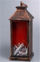 Светильник декоративный Фонарь 32х14х14см LED имитация огня арт.2024-0470 Код273125, КИТАЙ, код 41808020340, штрихкод 468046621027, артикул 273125