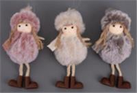 Украшение Девочка 16х7х6см с висящими ногами подвесное, микс арт.2024-0167 Код275527, КИТАЙ, код 41808150540, штрихкод 468046623967, артикул 275527