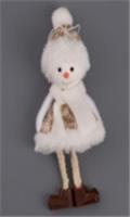 Украшение Снеговик 15х5х4см с висящими ногами, подвесное арт.2024-8442 Код275529, КИТАЙ, код 41808150541, штрихкод 468046623980, артикул 275529