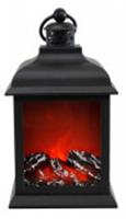 Фонарь настольный декоративный Камин 27х15х15см, питание от USB и батареек, Китай, код 41808430073, штрихкод 694774374247, артикул SP-15