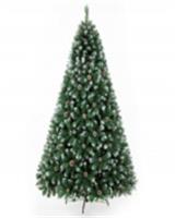 Ель искусственная h=210см, с заснеженными кончиками и шишками арт.10121-1788, код 271079, Китай, код 75001010277