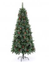 Ель искусственная Нарядная h=180см, шишки, ягоды, бусы арт.10121-1809, код 268709, Китай, код 75001010269
