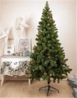 Ель пышная с шишками ПВХ В1 210см, КИТАЙ, код 7500101475, штрихкод 793017767038, артикул В1-210