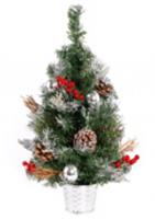 Ель искусственная h=45см с декором арт.10922-7369 Код272732, КИТАЙ, код 75001030190, штрихкод 468046620348, артикул 272732