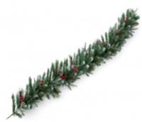 Гирлянда еловая l=180см с заснеженными кончиками, шишками и ягодами арт.10922-8225 Код271086, КИТАЙ, код 75001040174, штрихкод 468046619036, артикул 271086