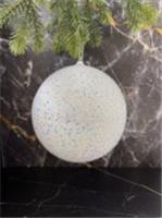 ПЕНОПЛАСТ ЕЛОЧНАЯ ИГРУШКА ШАР Ø 15СМ БЕЛЫЙ С СЕРЕБРЯНЫМИ ВКРАПЛЕНИЯМИ 11825, КИТАЙ, код 7500209508, штрихкод 871383211825, артикул 11825