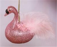 Украшение Моя Ёлочка новогоднее Лебедь l=14см с перьями подвесное, розовый арт.2024-2917 Код273474, КИТАЙ, код 75002092869, штрихкод 468046621145, артикул 273474