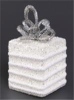 Украшение Моя Ёлочка новогоднее Подарок 8х6см на полку/подвесное, белый арт.2024-3818 Код273452, КИТАЙ, код 75002092865, штрихкод 468046621115, артикул 273452