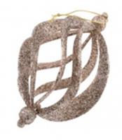 Украшение Моя Ёлочка новогоднее Шар витой d=8см подвесное арт.10123-1422 Код271474, КИТАЙ, код 75002092906, штрихкод 468046619621, артикул 271474