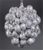 Украшение Моя Ёлочка новогоднее Шар Пузырьки d=8см подвесное, серебро арт.2024-2770 Код273447, КИТАЙ, код 75002092864, штрихкод 468046621107, артикул 273447