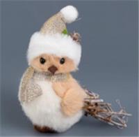 Украшение новогоднее Птичка в колпаке 11х9х5см арт.2024-0170 Код273114, КИТАЙ, код 75002092723, штрихкод 468046621343, артикул 273114