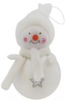 Украшение новогоднее Снеговик со звездой Размер в упаковке: 60х60х120мм Цвет: Белый, КИТАЙ, код 75002092849, штрихкод 695759138839, артикул 22C-5069W2