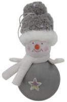 Украшение новогоднее Снеговик со звездой Размер в упаковке: 60х60х120мм Цвет: Серый, КИТАЙ, код 75002092846, штрихкод 691631632769, артикул 22C-5069N2