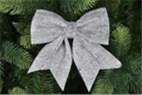 Украшение новогоднее Бант 18х16см серебро арт.10922-4318 Код269768, КИТАЙ, код 75002150085, штрихкод 468046616986, артикул 269768