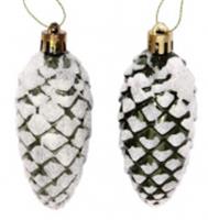 Елочные игрушки Таинственное очарование Шишки 9 см (набор 2шт), изумруд, Китай, код 7500217173, штрихкод 693199387418, артикул 916-882