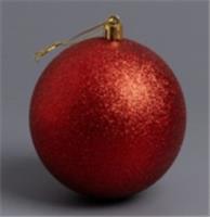 Украшение новогоднее Шар d=10см, красный арт.2025-0855-2 Код275857, Китай, код 75002210054, штрихкод 468046624226, артикул 275857