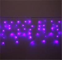 Гирлянда для улицы БАХРОМА ш3м* в40/60см 100 ламп LED, прозр. пров, 8 реж, IP-54, Фиолетовый, КИТАЙ, код 7500402122, штрихкод 460377310823, артикул 725-571