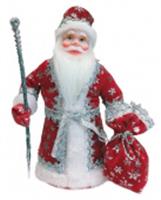 Игрушка-кукла Дед Мороз КРАСНЫЙ 40 см, в упаковке, РОССИЯ, код 75005010010, штрихкод 468011410136, артикул ДМ-10