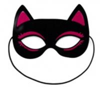 Маска карнавальная Кошка 16.5х11.5см бархатная, микс арт.2024-3207 Код273333, КИТАЙ, код 75006070260, штрихкод 468046621413, артикул 273333