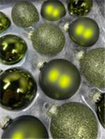Набор стеклянных шаров зеленый микс 26 шт в коробке, Китай, код 75009000185, штрихкод 871383286775, артикул 86775