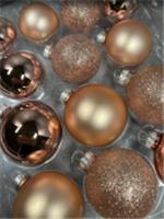 Набор стеклянных шаров розовое золото 26 шт в коробке, Китай, код 75009000184, штрихкод 871383286779, артикул 86779