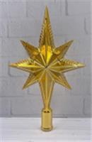 Верхушка на елку золото 25 см пластик, Китай, код 75009040103, штрихкод 871383289604, артикул 89604