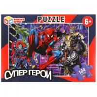 375040 Супергерои. Пазл классический в обке. 104 детали. 190х141х35 мм. Умные игры в .24шт, РОССИЯ, код 82001062049, штрихкод 466025443024, артикул 4660254430242
