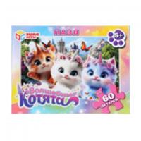 397183 Волшебные котята. Пазлы в коробке 60 деталей. 190х141х35 мм. Умные игры в кор.24шт, Россия, код 82001062091, штрихкод 463039502960, артикул 4630395029605