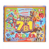 375014 Азбука. Обучающая игра 7 в 1. 228х200х35 мм. Умные игры в кор.20шт, Россия, код 82005020542, штрихкод 466025445553, артикул 4660254455535