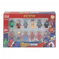Конструктор фигурки супергерои-12 шт. Город мастеров в кор.2*72шт 400739, Китай, код 83501050110, штрихкод 463039502586, артикул 18124-ZH