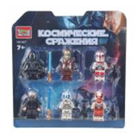 Конструктор фигурки космические сражения-6 шт.. Город мастеров в кор.2*144шт 400743, Китай, код 83501050109, штрихкод 463039503748, артикул 18167-ZH