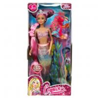 386242 Кукла 29см София, руки и ноги сгиб., русалка, акс, кор КАРАПУЗ в кор.24шт, КИТАЙ, код 83502040319, штрихкод 466025444243, артикул 66001M-LH8-S-BB