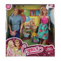 395121 Набор кукол София, руки и ноги сгиб., кор. КАРАПУЗ в кор.12шт, Китай, код 83502040350, штрихкод 463039500115, артикул FM3-SAA-BB