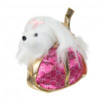 Мягкая игрушка собака 18см в розовой сумочке гуччи, в пак МОЙ ПИТОМЕЦ в кор.24шт 399348, Китай, код 83503030692, штрихкод 466025447430, артикул MFB124342GG-18D