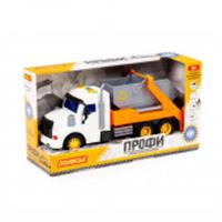 П-86266 Автомобиль инерционный контейнеровоз Профи оранжевый, со светом и звуком (в коробке), БЕЛАРУСЬ, код 83505030070, штрихкод 481034408626, артикул П-86266