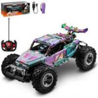 Внедорожник радиоуправляемый 4 канала, пр.аморт,цвет серый с глянц. покр.хамелеон,с аккум,34*15,5*14см(а), Китай, код 83505050328, штрихкод 469900405258, артикул JB0405258