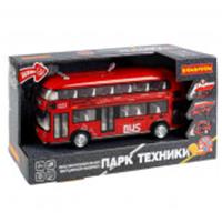 ВВ6081 Многофункциональная инерционная машинка Bondibon «ПАРК ТЕХНИКИ», двухэтажный автобус, BOX, КИТАЙ, код 83505060197, штрихкод 489513606389, артикул ВВ6081