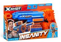 36603 Игровой набор Бластер ZURU X-Shot INSANITY- MANIC (бластер, 24 стрелы), КИТАЙ, код 83506020224, штрихкод 019305205034, артикул 36603