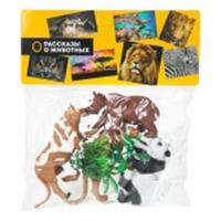 Пластизоль дикие животные 4 шт в пакете Рассказы о животных в кор.2*72 наб 400745, Китай, код 83512010322, штрихкод 463039503599, артикул 2304Z0115-R2