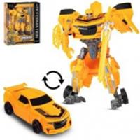 Робот-трансформер, трансформирующийся в желтую гоночную машину, с оружием, цвет желтый, в/к 25*8*29см(а), Китай, код 8352000157, штрихкод 469900213016, артикул JB0213016