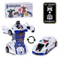 JB0404730 Машинка-робот, в/к, инерция, цвет белый, в/к 13,8*4,2*6,6, КИТАЙ, код 8352000148, штрихкод 469900404730, артикул JB0404730