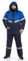 Костюм мужской утепленный КОС 156 САХАЛИН (куртка+п/к) цв.синий+василек (48-50/182-188), РОССИЯ, код 85207010018, штрихкод 399800033743, артикул
