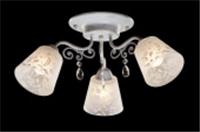 Люстра LV 10004/3 Фиалка Белое золото E27 40W Linvel, КИТАЙ, код 0520200359, штрихкод 400125262435, артикул 00ЦБ-000777