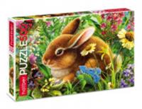 500ПЗ2_21051 ПАЗЛЫ для детей 500 элементов А2ф 480х330мм -Зайчонок с бабочкой-, Россия, код 82001091077, штрихкод 460678234117, артикул 061545