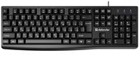 Клавиатура Проводная Defender defender navigator hb-138 черный 